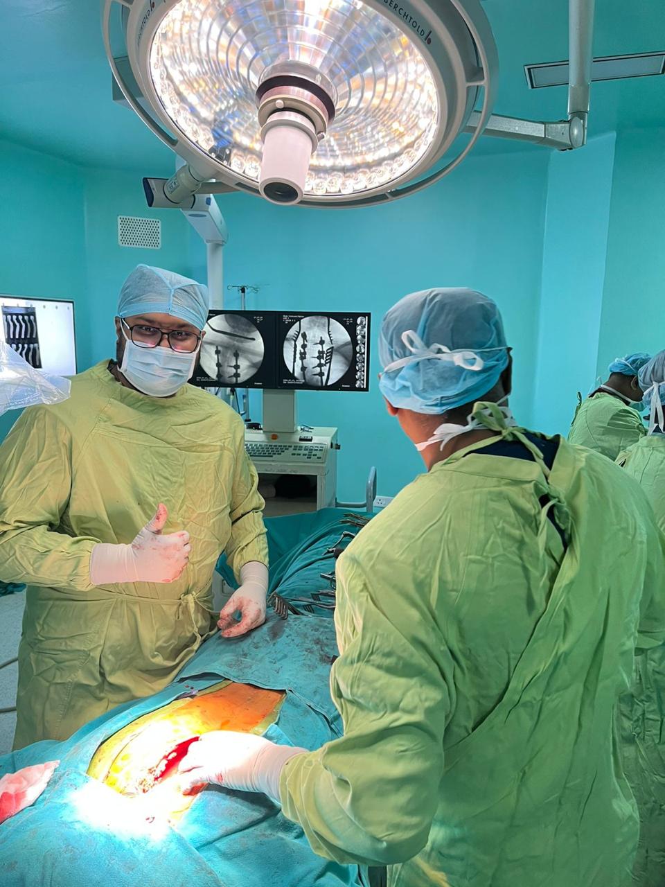 Dr. Angaj Skandh performing surgery